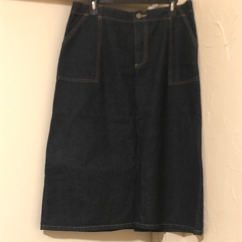 Authentic Oscar dela Renta denim dark wash skirt